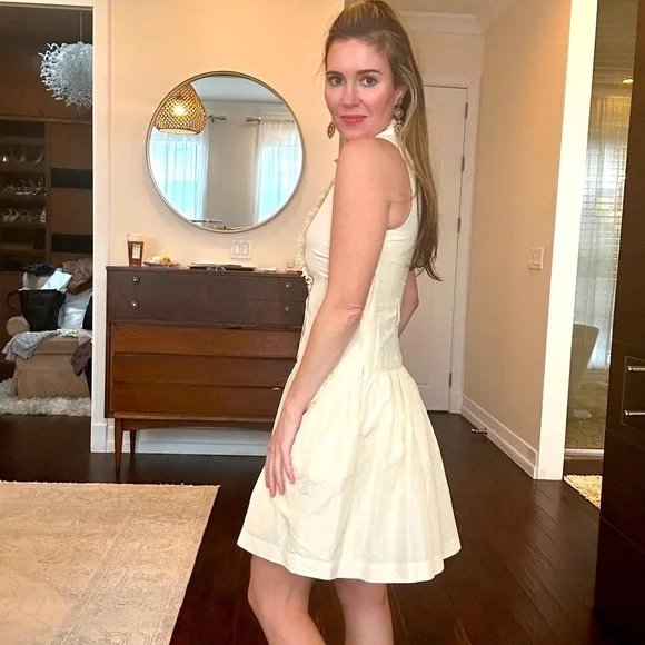 VINTAGE/RARE Silk Cotton Lilly Pulitzer Drop Waist Dress size 2 White Label - Picture 1 of 6